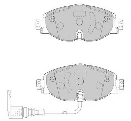 NECTO - FD7544A - Комплект тормозных колодок, дисковый тормоз (Тормозная система)