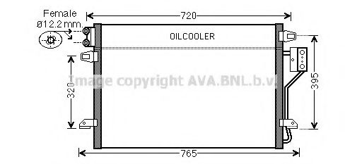 AVA QUALITY COOLING - CR5106 - Конденсатор, кондиционер (Кондиционер)