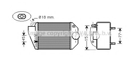 AVA QUALITY COOLING - VW4221 - Интеркулер (Система подачи воздуха)