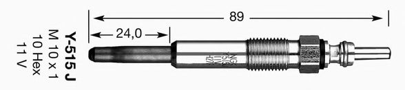 NGK - 6892 - Свеча накаливания (Система накаливания)