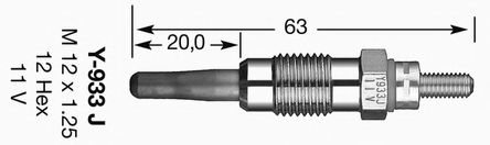 NGK - 6599 - Свеча накаливания (Система накаливания)