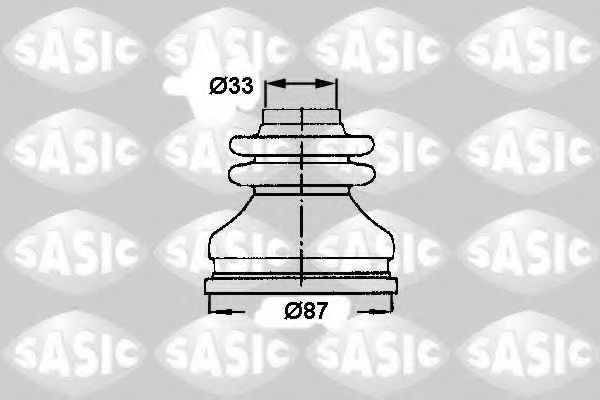 SASIC - 2873783 - Комплект пылника, приводной вал (Привод колеса)