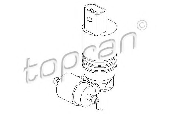 TOPRAN - 107 819 - Водяной насос, система очистки окон (Система очистки окон)