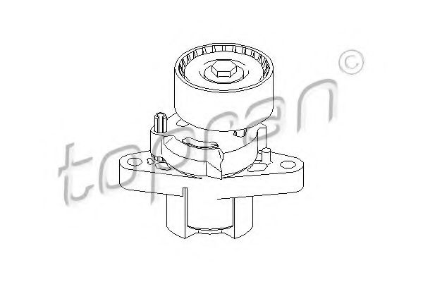 TOPRAN - 700 550 - Натяжитель ремня, клиновой зубча (Ременный привод)