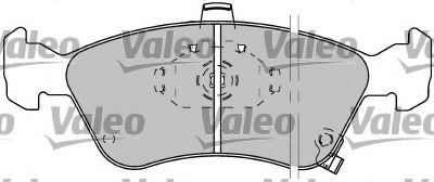 VALEO - 597304 - Комплект тормозных колодок, дисковый тормоз