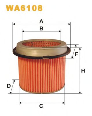 WIX FILTERS - WA6108 - Воздушный фильтр (Система подачи воздуха)