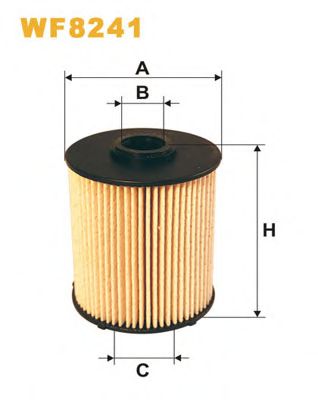 WIX FILTERS - WF8241 - Топливный фильтр (Система подачи топлива)