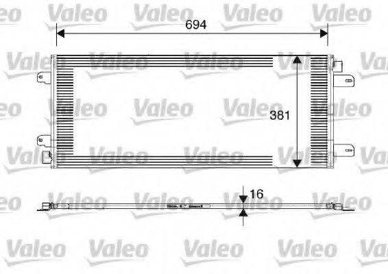 VALEO - 817689 - Конденсатор, кондиционер (Кондиционер)