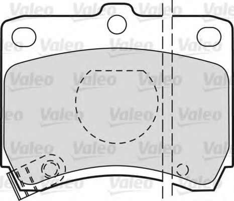 VALEO - 598268 - Комплект тормозных колодок, дисковый тормоз (Тормозная система)