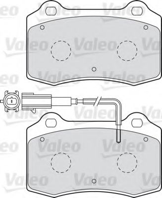 VALEO - 598859 - Комплект тормозных колодок, дисковый тормоз (Тормозная система)