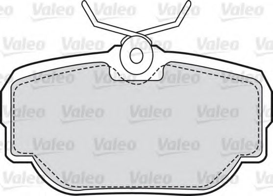 VALEO - 598499 - Комплект тормозных колодок, дисковый тормоз (Тормозная система)