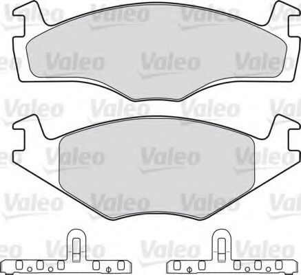 VALEO - 551671 - Комплект тормозных колодок, дисковый тормоз (Тормозная система)