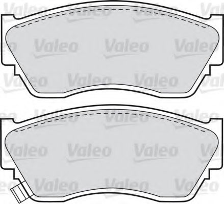 VALEO - 598628 - Комплект тормозных колодок, дисковый тормоз (Тормозная система)