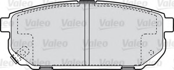 VALEO - 598823 - Комплект тормозных колодок, дисковый тормоз (Тормозная система)