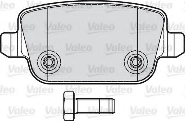 VALEO - 598935 - Комплект тормозных колодок, дисковый тормоз (Тормозная система)