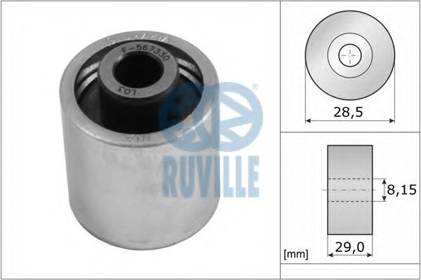 RUVILLE - 55773 - Паразитный / Ведущий ролик, зубчатый ремень (Ременный привод)