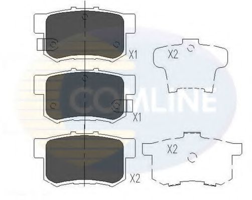 COMLINE - CBP36049 - Комплект тормозных колодок, дисковый тормоз (Тормозная система)