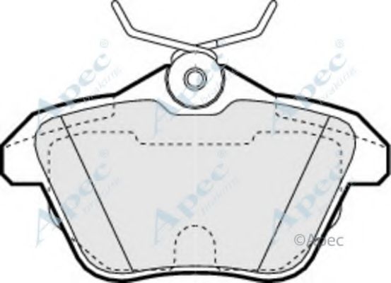 APEC BRAKING - PAD1052 - Комплект тормозных колодок, дисковый тормоз (Тормозная система)