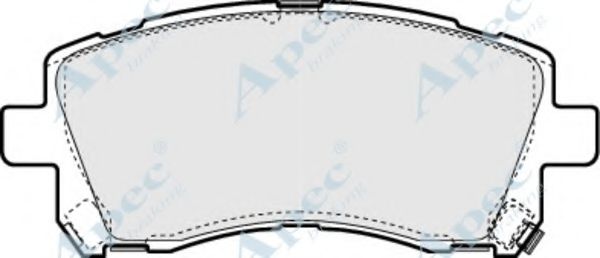 APEC BRAKING - PAD1070 - Комплект тормозных колодок, дисковый тормоз (Тормозная система)