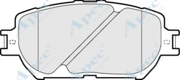 APEC BRAKING - PAD1290 - Комплект тормозных колодок, дисковый тормоз (Тормозная система)