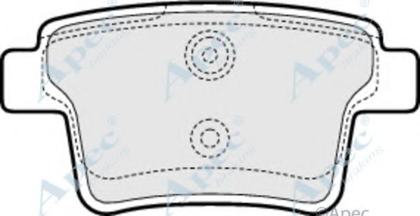 APEC BRAKING - PAD1467 - Комплект тормозных колодок, дисковый тормоз (Тормозная система)