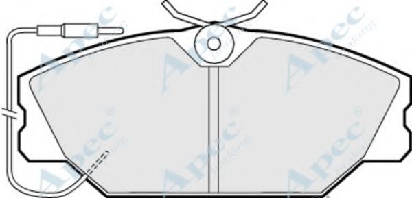 APEC BRAKING - PAD492 - Комплект тормозных колодок, дисковый тормоз (Тормозная система)