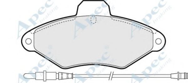 APEC BRAKING - PAD803 - Комплект тормозных колодок, дисковый тормоз (Тормозная система)