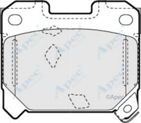 APEC BRAKING - PAD866 - Комплект тормозных колодок, дисковый тормоз (Тормозная система)