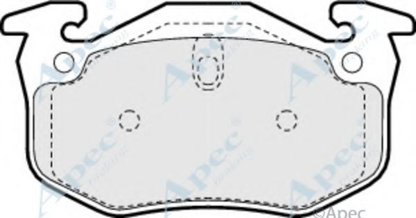 APEC BRAKING - PAD891 - Комплект тормозных колодок, дисковый тормоз (Тормозная система)