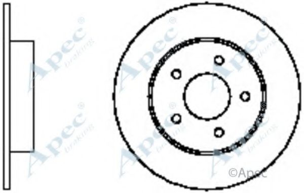 APEC BRAKING - DSK2332 - Тормозной диск (Тормозная система)