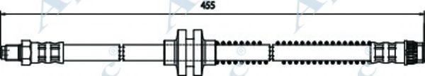 APEC BRAKING - HOS3681 - Тормозной шланг (Тормозная система)