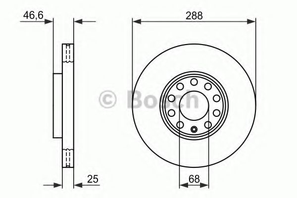 BOSCH - 0 986 478 546 - Тормозной диск (Тормозная система)