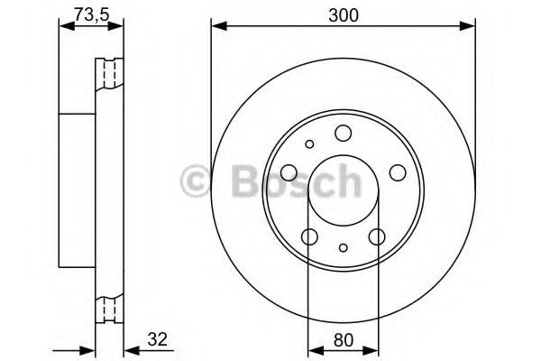 BOSCH - 0 986 479 315 - Тормозной диск (Тормозная система)