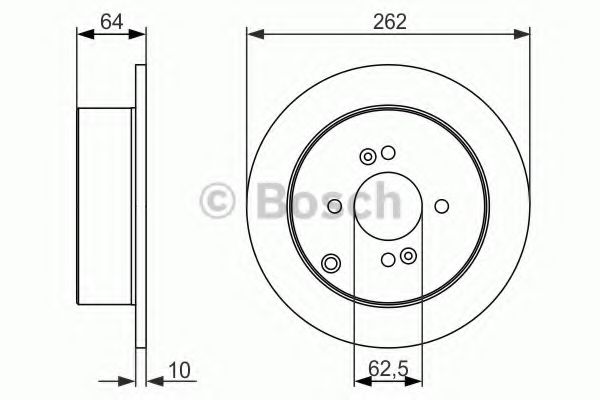 BOSCH - 0 986 479 371 - Тормозной диск (Тормозная система)