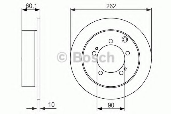 BOSCH - 0 986 479 603 - Тормозной диск (Тормозная система)