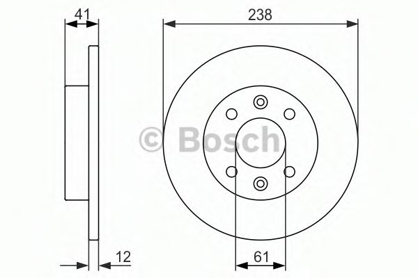 BOSCH - 0 986 479 831 - Тормозной диск (Тормозная система)