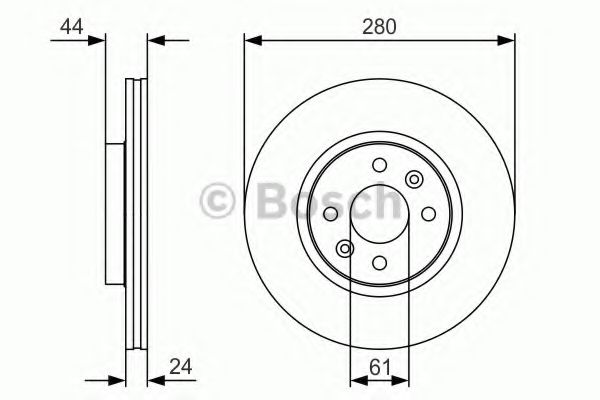 BOSCH - 0 986 479 R67 - Тормозной диск (Тормозная система)