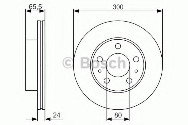 BOSCH - 0 986 479 R86 - Тормозной диск (Тормозная система)