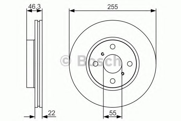 BOSCH - 0 986 479 R88 - Тормозной диск (Тормозная система)