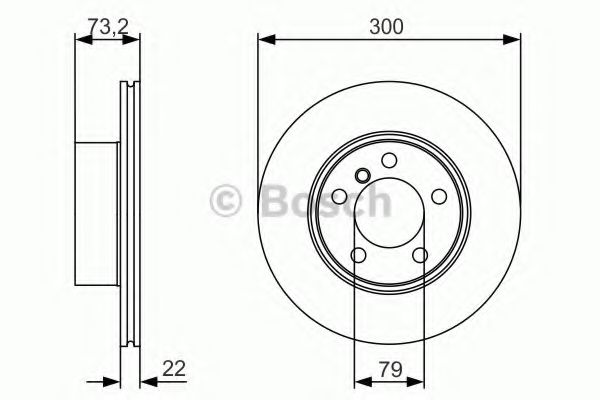 BOSCH - 0 986 479 A18 - Тормозной диск (Тормозная система)