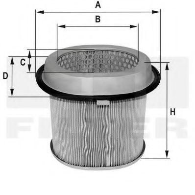 FIL FILTER - HP 4556 - Воздушный фильтр (Система подачи воздуха)