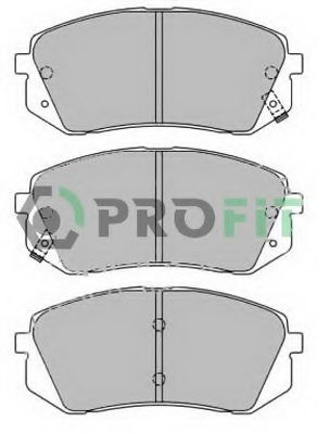 PROFIT - 5000-2022 - Комплект тормозных колодок, дисковый тормоз (Тормозная система)
