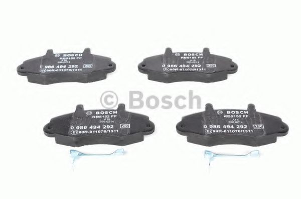 BOSCH - 0 986 494 292 - Комплект тормозных колодок, дисковый тормоз (Тормозная система)