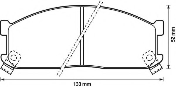 BENDIX - 572332B - Комплект тормозных колодок, дисковый тормоз