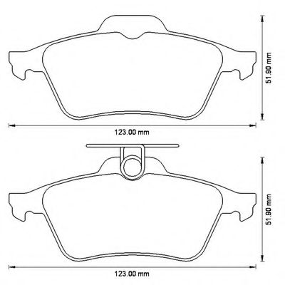 BENDIX - 573186B - Комплект тормозных колодок, дисковый тормоз