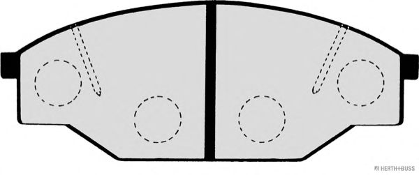 HERTH+BUSS JAKOPARTS - J3602040 - Комплект тормозных колодок, дисковый тормоз