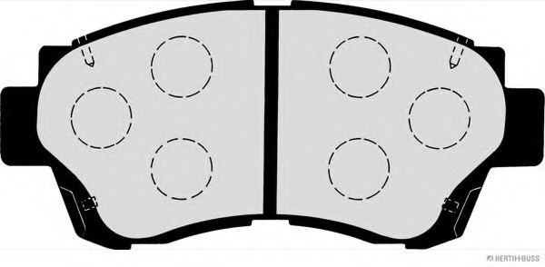 HERTH+BUSS JAKOPARTS - J3602060 - Комплект тормозных колодок, дисковый тормоз (Тормозная система)