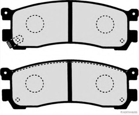 HERTH+BUSS JAKOPARTS - J3613013 - Комплект тормозных колодок, дисковый тормоз (Тормозная система)