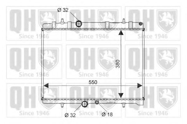 QUINTON HAZELL - QER2278 - Радиатор, охлаждение двигателя (Охлаждение)