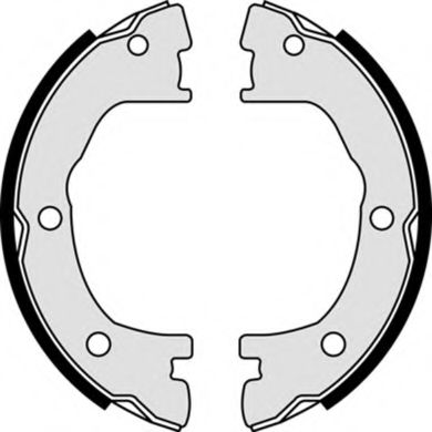 BREMBO - S A6 506 - Комплект тормозных колодок, стояночная тормозная система (Тормозная система)